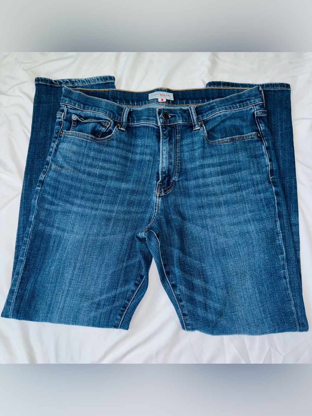 Lucky Brand 34x32 Men's 410 Athletic Straight Jeans